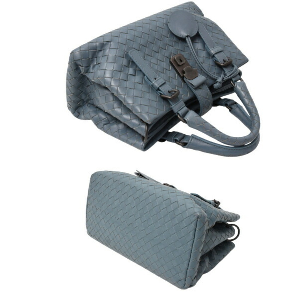 BOTTEGA VENETA Blue Intrecciato Shoulder Bag - Picture 4 of 10